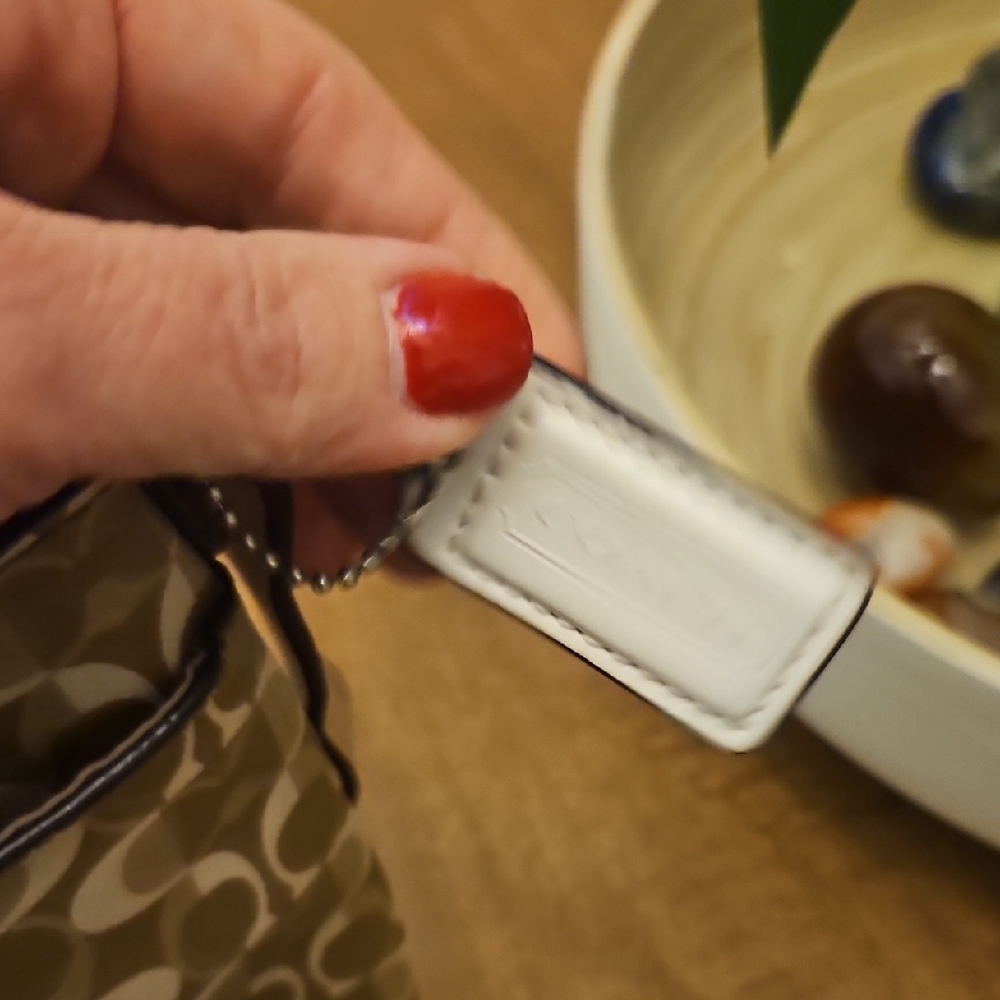 Coach Beige Signature Crossbody Bag - Picture 3 of 4